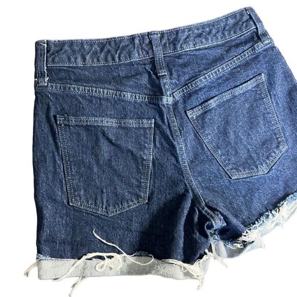 Universal thread vintage midi dark denim jean shorts size 4/27 - Picture 3 of 12